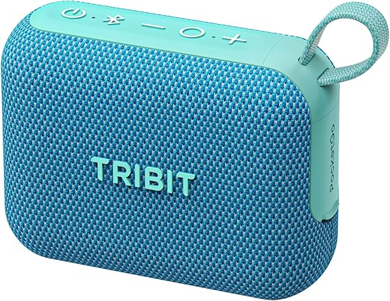 Tribit PocketGo Portable Bluetooth Speaker, 7W, IP68 Waterproof, 20H, Blue
