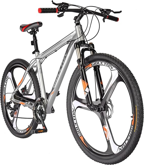 29 Inch Aluminum Mountain Bike,19 Inch Frame 21 Speed Bicycle, 29ER Bike, Lock-Out Suspension Fork MTB for Mens