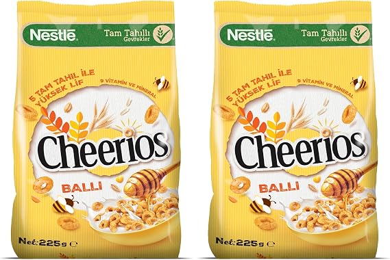 Nestlé Cheerios Ballı Tahıl Gevreği, 225 g 2li paket