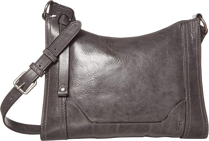FRYE womens Melissa Zip Leather Crossbody Bag