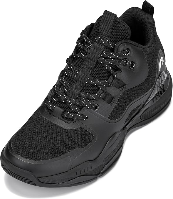 CALTO Men's Invisible Height Increasing Elevator Shoes - Basketball High-Top Sporty Sneakers - 3.0 Inches Taller