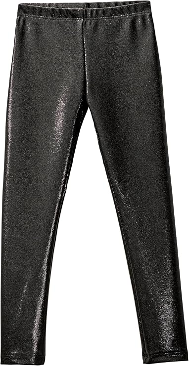 City Threads Girls Leggings Metallic Mermaid Print Shiny Colorful Fun Ankle Length for Style Fashion Parties Pop of Color
