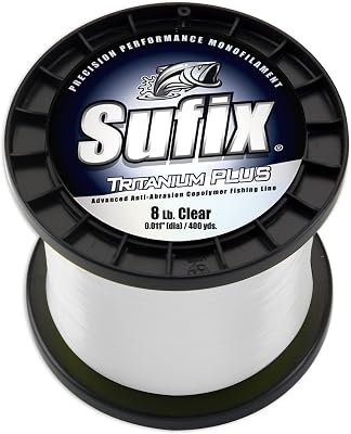 Sufix Tritanium Plus 1-Pound Spool Size Fishing Line Clear, 25-Pound