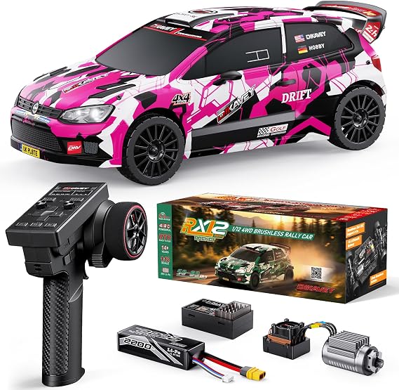 1:12 RTR Brushless RC Rally Car,Drift Remote Control Car with Gyro