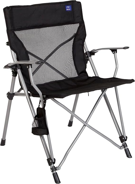 MACSPORTS Hard Arm Tension Chair, Black