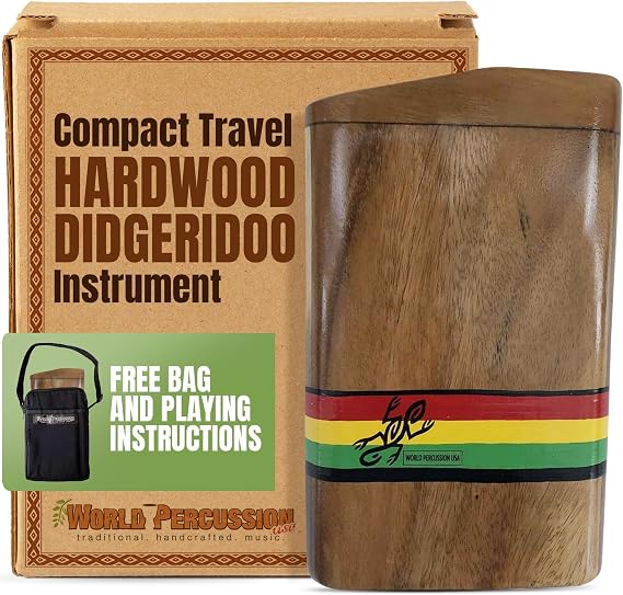 Hardwood Box Didgeridoo - Compact Travel Didge Box from World Percussion USA