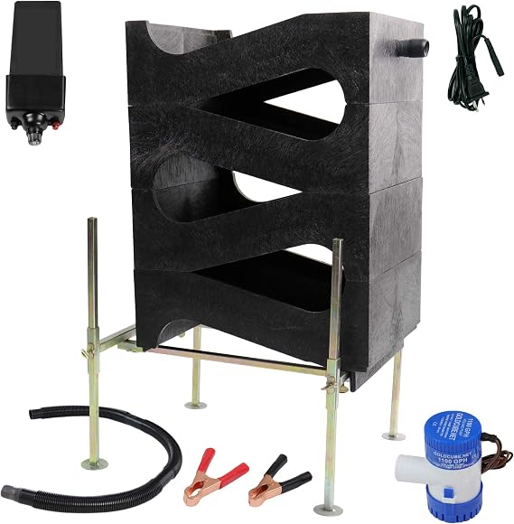Gold Cube 4 Stack Deluxe Complete Gold Prospecting Kit & 120 Volt Power Supply