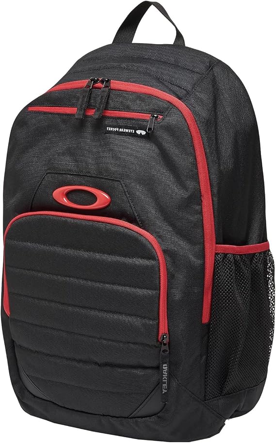 Oakley Unisex's Enduro 25lt 4.0 Backpack, Black/Red, One Size