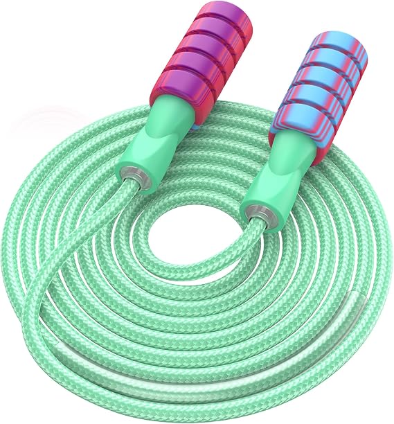 Cotton Adjustable Skipping jump rope，Adult and Children Athletic Fitness Exercise Jumping Rope
