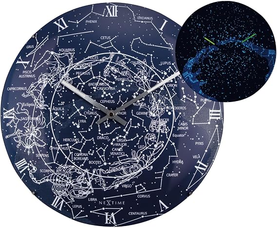 NEXTIME Milky Way Dome, Plastic, Phosphorescent, 35 x 35 x 5 cm