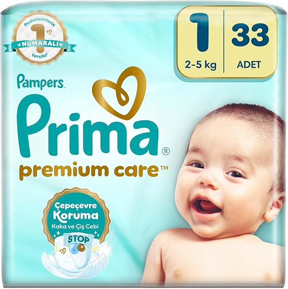 Prima Diaper Premium Care Number 1 33 Pieces