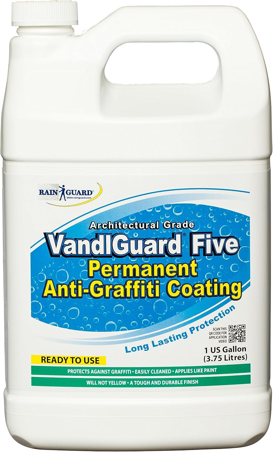 VandlguardFIVE Anti-Graffiti Non-Sacrificial Coating Premium Available Case 4 Gallons