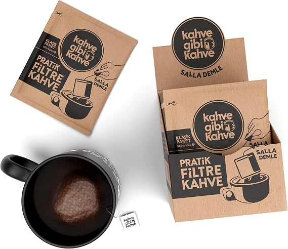 Kahvegibikahve Taptaze Pratik Filtre Kahve Sallama - 10'lu Klasik Paket