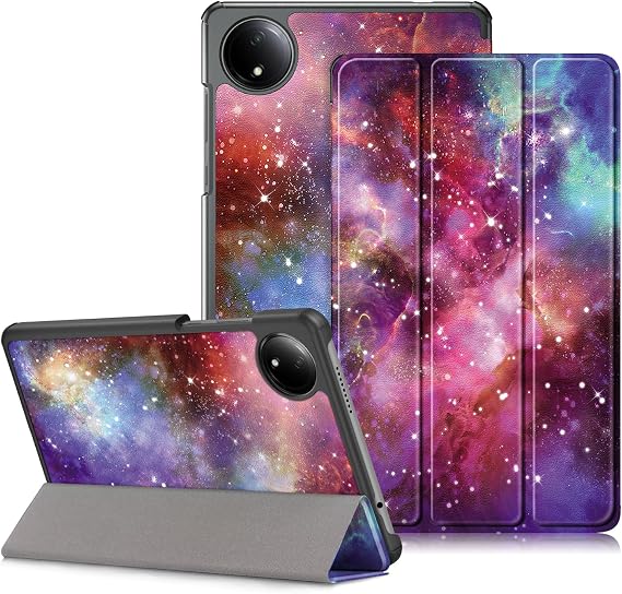 Case Compatible with Xiaomi Redmi Pad SE 8.7 inch 2024,Lightweight Trifold Stand Folio Slim Smart Cover,Galaxy