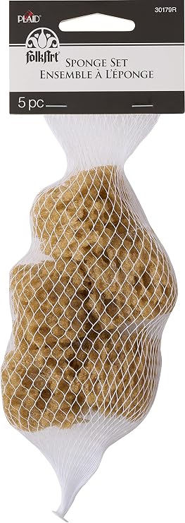 FolkArt Synthetic Sponge Set, Small, Brown