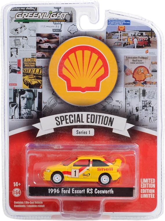 Greenlight 1:64 Shell Special Edition Series 1-1996 Escort RS Cosworth #1 Shell 41125-C [Shipping from Canada]