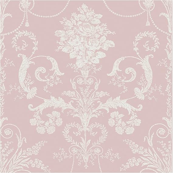 Laura Ashley Josette Amethyst Wallpaper