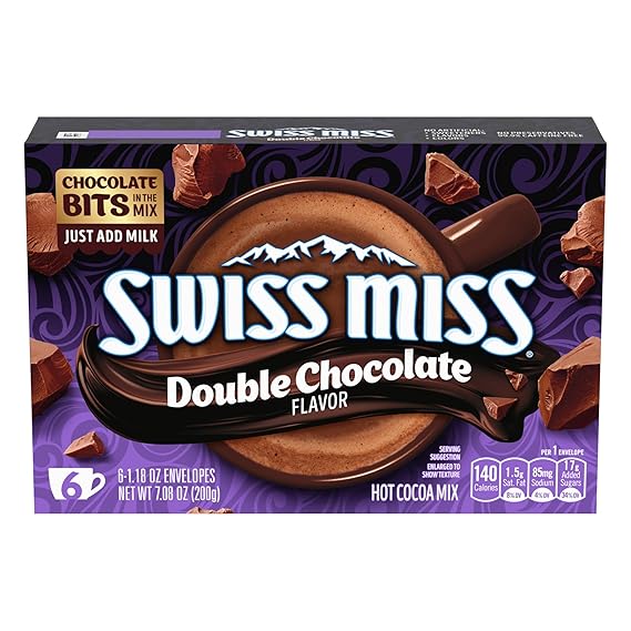 Swiss Miss Double Chocolate Hot Cocoa Mix, 1.18 oz., 6-ct (6-pk)