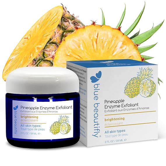 Blue Beautifly Pineapple Enzyme Face Exfoliator, 2 fl oz