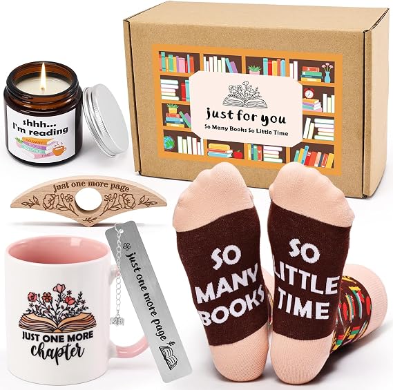 Tuitessine Book Lovers Gifts for Women Teacher Appreciation Bookworm Gifts