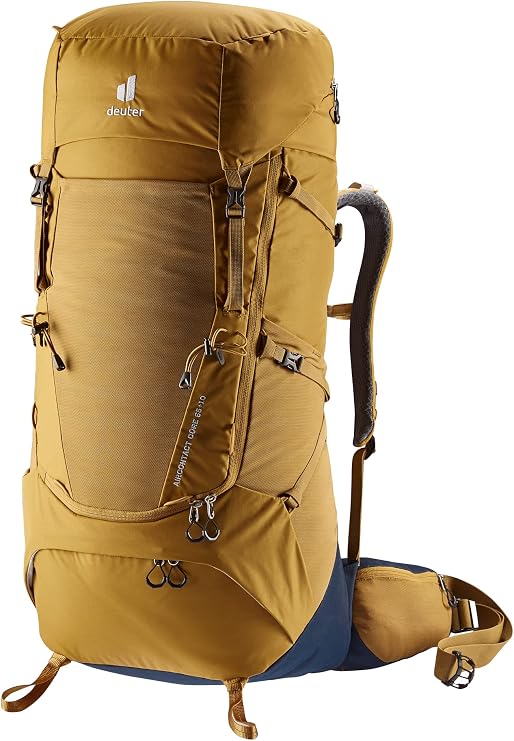 Deuter Aircontact Core 65+10L Hiking Backpack - Almond-Ink