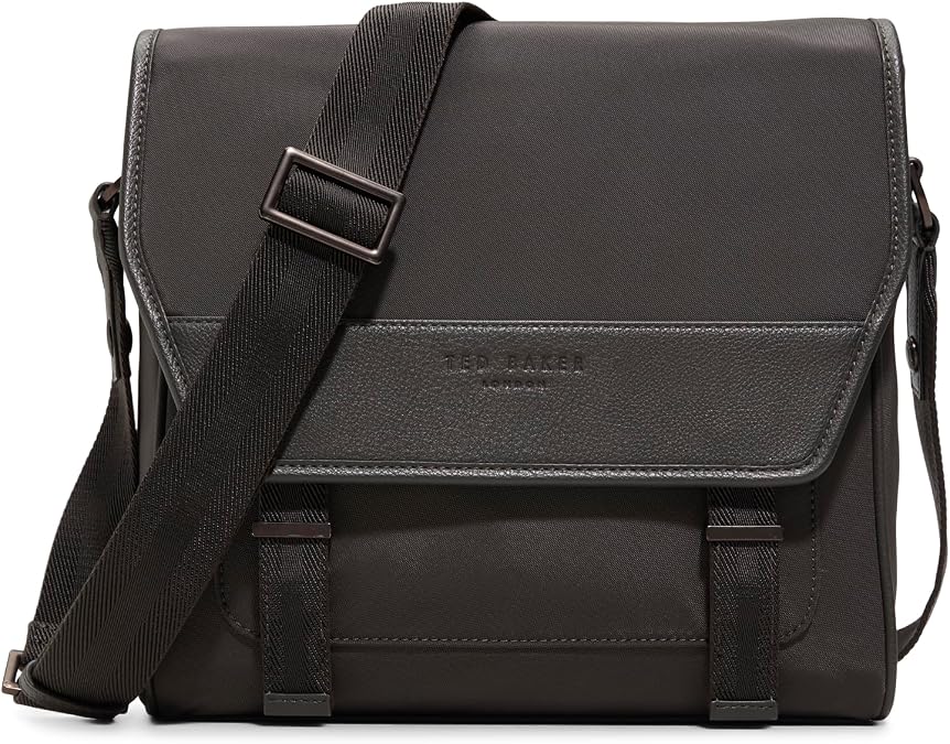 Ted Baker Men's Exeter Messenger Bag, Dark Brown