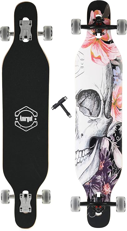 42 inches Complete Longborads Drop Through Deck Concave Cruise Professional Longboards