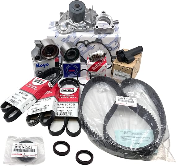 APSG Timing Belt KIT with Water Pump | Compatible with 4Runner, Tacoma, Tundra, T100 with 3.4L V6 | Includes all Belts, Tensioners & Seals Cam | Crankshaft Camshaft, Thermostat | GENUINE/OEM Parts