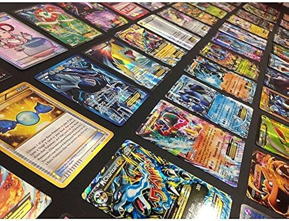 Pokemon TCG : 100 Card LOT Rare, COM/UNC, Holo &  EX, MEGA OR Full Art,