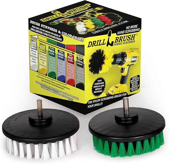 Drill Brush - Clean Stove, Oven Rack, Sink, Tile, Counter, Cabinets, Floors