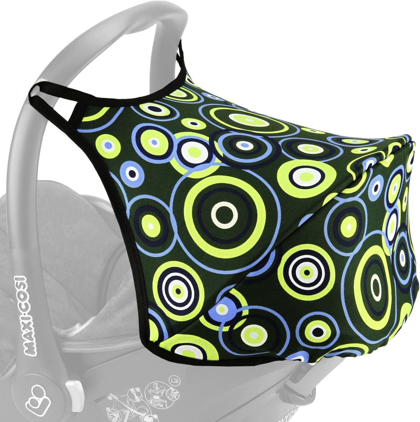 Tirrito Waterproof Car Seat Canopy for Maxi-Cosi CABRIOFIX BlackGray PVC