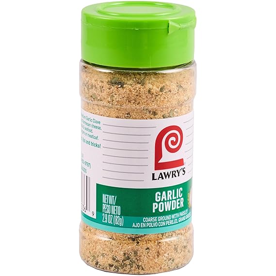 Lawrys Coarse Ground with Parsley Garlic Powder, 2.9 oz