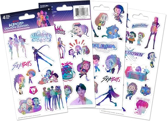 Netflix Kpop Demon Hunters Holographic Stickers Pack