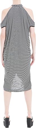 Max Studio London Womens Casual Jersey Dress, Black, Small