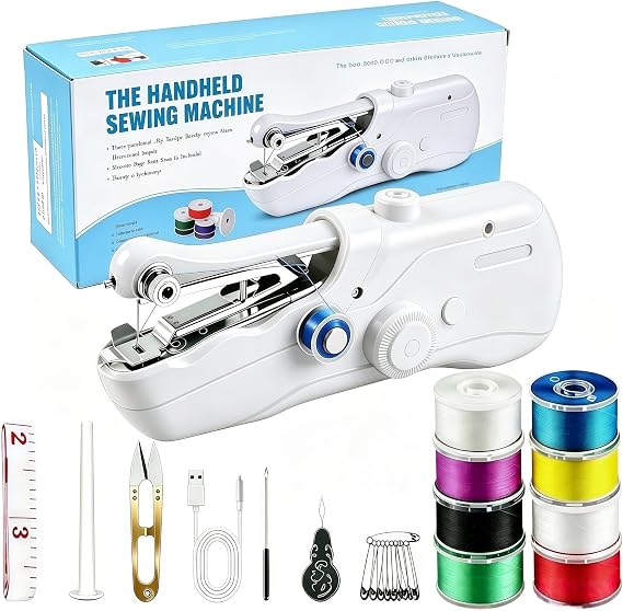 Mini Cordless Handheld Sewing Machine for Clothing DIY Mending