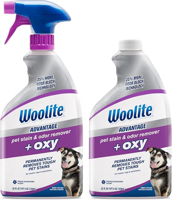 Bissell Woolite Advantage Pet Stain & Odor Remover + Oxy, 2-Pack, 3326