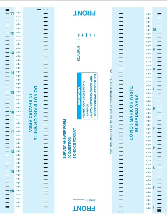TEST-40S (500 Sheet Pack) Compatible Ballot Forms