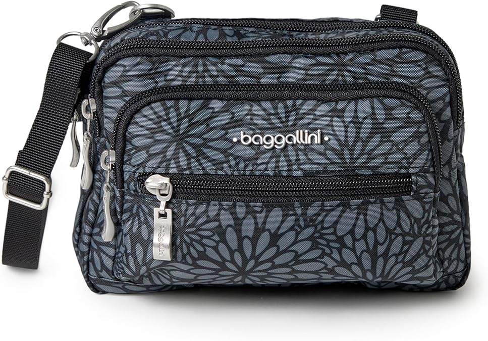 baggallini Triple Zip Crossbody Bag