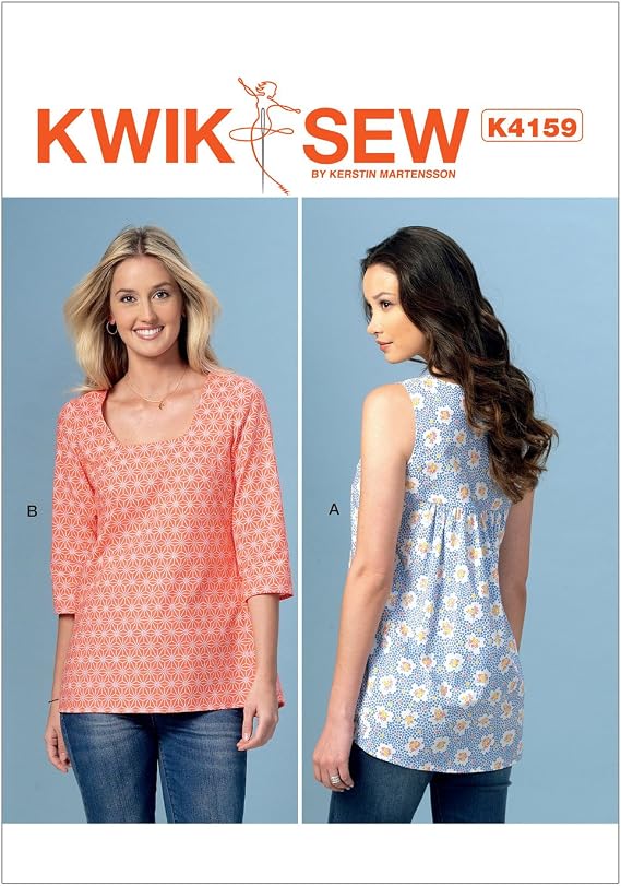 KWIK-SEW PATTERNS K4159 Misses' Gathered-Back Tops