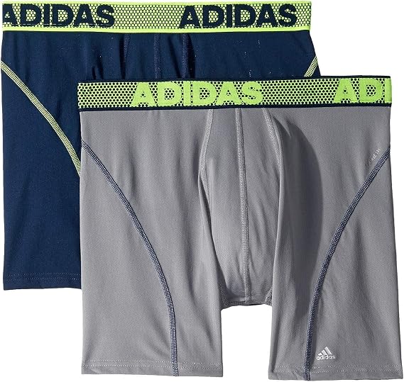 adidas Men's Sport Performance ClimaCool Boxer Brief Underwear (2 Pack)