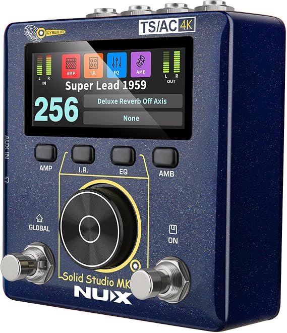 Solid Studio mkII | Multi-Effects Amp & Cab Emulator Pedal – Guitar FX Processor with USB, IR Loader, Delay, Reverb, Distortion & HX-Style Modelling