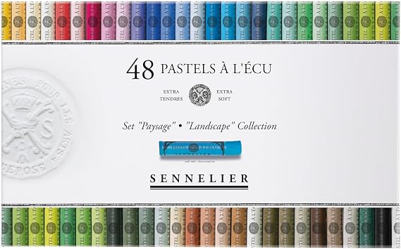 SENNELIER Extra-Soft French Pastel Professional Artist Box Set, 48-Colors