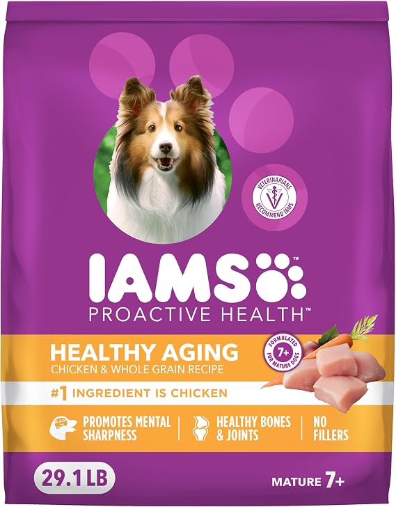 IAMS Proactive Health Healthy Aging Dry Dog Food, Chicken, 29.1 lb