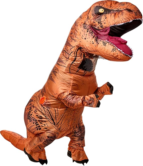 Rubies at Party City Jurassic World: Dinosaur Inflatable Costume for Adults