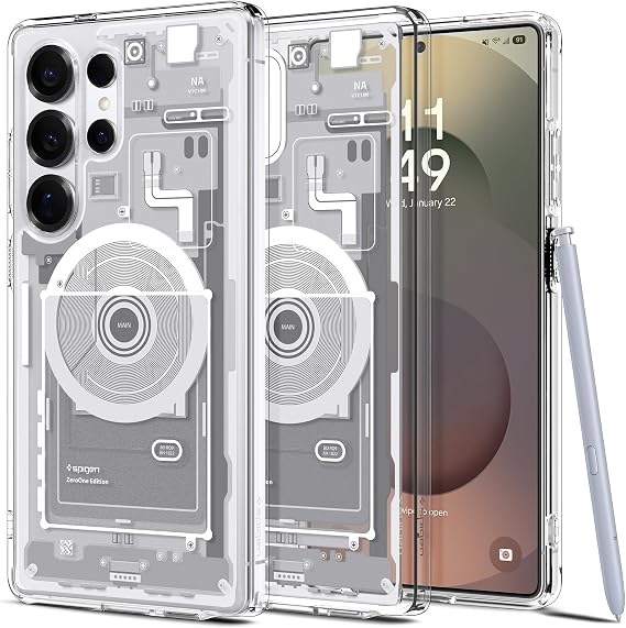 Spigen Ultra Hybrid MagFit for Samsung Galaxy S25 Ultra - Zero One White
