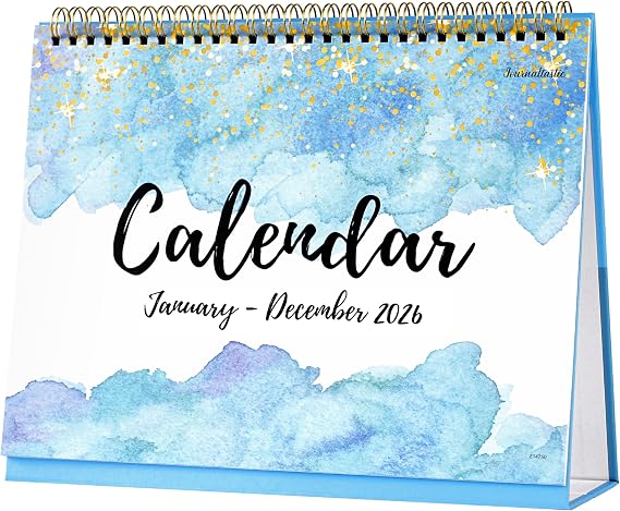 2026 Desk Calendar - Desk Calendar 2026 Standing Flip, 9.8" x 8.3", Jan. 2026 - Dec. 2026, Desktop Calendar 2026, Memo Lined Pages with Thick Paper, Strong Twin-Wire Binding