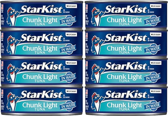 Starkist Chunk Light Tuna in Water, 3-Count Packages (Pack of 8) by Starkist [Foods]
