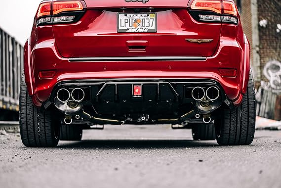 Rear Bumper Diffuser for Jeep Grand Cherokee WK2 SRT Trackhawk 2012-2022 Gloss Black