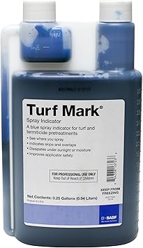 BASF Turf Mark Blue Spray Marking & Pattern Indicator Dye for Weed, Fertilizer & Herbicide Application on Grass and Lawns, Non-Permanent 32 oz