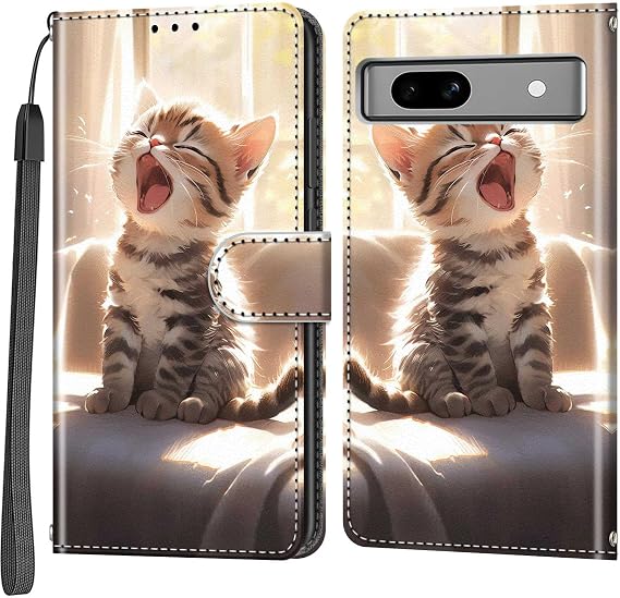 Mobile Phone Case for Google Pixel 7A Case with Stand Function Card Slots Shockproof Protective Flip Case Mobile Phone Case Compatible with Google Pixel 7A